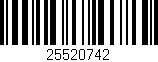Código de barras (EAN, GTIN, SKU, ISBN): '25520742'