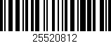 Código de barras (EAN, GTIN, SKU, ISBN): '25520812'