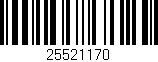Código de barras (EAN, GTIN, SKU, ISBN): '25521170'