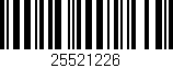 Código de barras (EAN, GTIN, SKU, ISBN): '25521226'