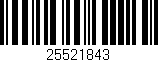 Código de barras (EAN, GTIN, SKU, ISBN): '25521843'