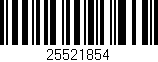 Código de barras (EAN, GTIN, SKU, ISBN): '25521854'
