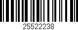 Código de barras (EAN, GTIN, SKU, ISBN): '25522238'