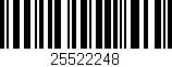 Código de barras (EAN, GTIN, SKU, ISBN): '25522248'