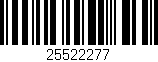 Código de barras (EAN, GTIN, SKU, ISBN): '25522277'