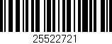 Código de barras (EAN, GTIN, SKU, ISBN): '25522721'