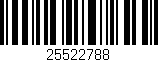 Código de barras (EAN, GTIN, SKU, ISBN): '25522788'