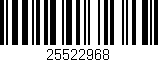 Código de barras (EAN, GTIN, SKU, ISBN): '25522968'