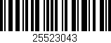 Código de barras (EAN, GTIN, SKU, ISBN): '25523043'