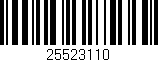 Código de barras (EAN, GTIN, SKU, ISBN): '25523110'