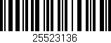 Código de barras (EAN, GTIN, SKU, ISBN): '25523136'