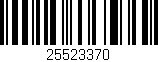 Código de barras (EAN, GTIN, SKU, ISBN): '25523370'