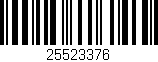 Código de barras (EAN, GTIN, SKU, ISBN): '25523376'