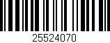 Código de barras (EAN, GTIN, SKU, ISBN): '25524070'