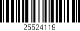 Código de barras (EAN, GTIN, SKU, ISBN): '25524119'