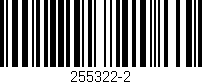Código de barras (EAN, GTIN, SKU, ISBN): '255322-2'