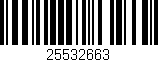 Código de barras (EAN, GTIN, SKU, ISBN): '25532663'