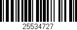 Código de barras (EAN, GTIN, SKU, ISBN): '25534727'