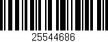 Código de barras (EAN, GTIN, SKU, ISBN): '25544686'