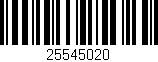 Código de barras (EAN, GTIN, SKU, ISBN): '25545020'