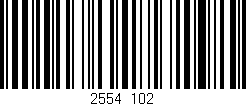 Código de barras (EAN, GTIN, SKU, ISBN): '2554/102'