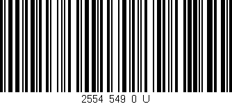 Código de barras (EAN, GTIN, SKU, ISBN): '2554_549_0_U'