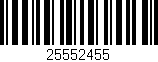 Código de barras (EAN, GTIN, SKU, ISBN): '25552455'