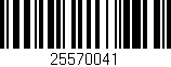 Código de barras (EAN, GTIN, SKU, ISBN): '25570041'