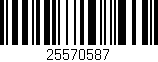 Código de barras (EAN, GTIN, SKU, ISBN): '25570587'