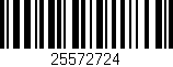 Código de barras (EAN, GTIN, SKU, ISBN): '25572724'