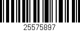 Código de barras (EAN, GTIN, SKU, ISBN): '25575897'