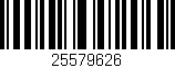Código de barras (EAN, GTIN, SKU, ISBN): '25579626'