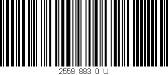 Código de barras (EAN, GTIN, SKU, ISBN): '2559_883_0_U'