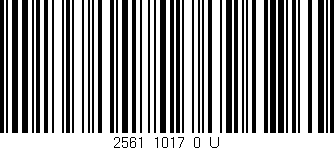 Código de barras (EAN, GTIN, SKU, ISBN): '2561_1017_0_U'