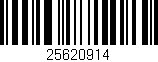 Código de barras (EAN, GTIN, SKU, ISBN): '25620914'