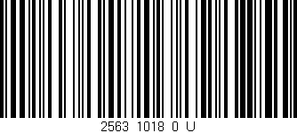 Código de barras (EAN, GTIN, SKU, ISBN): '2563_1018_0_U'