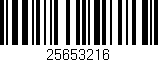 Código de barras (EAN, GTIN, SKU, ISBN): '25653216'