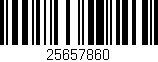 Código de barras (EAN, GTIN, SKU, ISBN): '25657860'