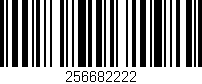 Código de barras (EAN, GTIN, SKU, ISBN): '256682222'