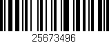 Código de barras (EAN, GTIN, SKU, ISBN): '25673496'