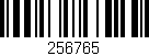 Código de barras (EAN, GTIN, SKU, ISBN): '256765'