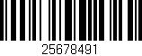 Código de barras (EAN, GTIN, SKU, ISBN): '25678491'