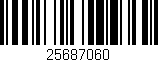 Código de barras (EAN, GTIN, SKU, ISBN): '25687060'