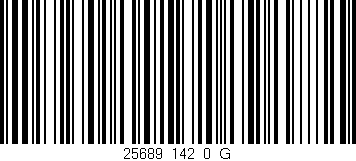 Código de barras (EAN, GTIN, SKU, ISBN): '25689_142_0_G'