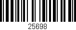 Código de barras (EAN, GTIN, SKU, ISBN): '25698'