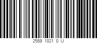 Código de barras (EAN, GTIN, SKU, ISBN): '2569_1021_0_U'