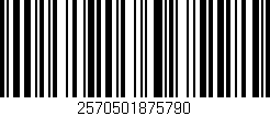 Código de barras (EAN, GTIN, SKU, ISBN): '2570501875790'