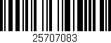 Código de barras (EAN, GTIN, SKU, ISBN): '25707083'