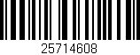 Código de barras (EAN, GTIN, SKU, ISBN): '25714608'
