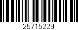 Código de barras (EAN, GTIN, SKU, ISBN): '25715229'